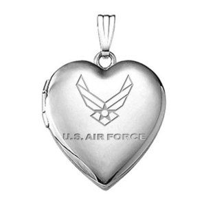 Air Force Heart Locket