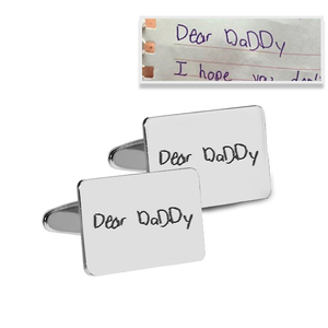 Personalized Handwriting Men s Cufflinks