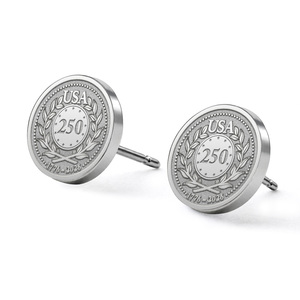 USA 250 Round Earrings