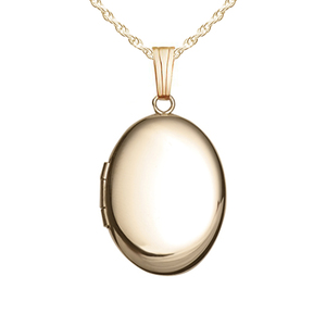 14k Gold Filled Oval Photo Locket