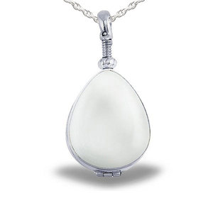 Glass Teardrop Photo Locket