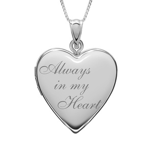 Always In My Heart  Heart Photo Locket