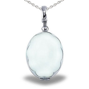 Glass Oval Photo Locket