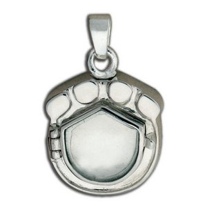 Photo Paw Print Cremation Locket