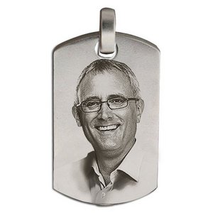Dog Tag  Photo Cremation Pendant