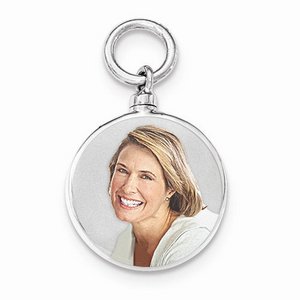 Round Shaped Photo Cremation Ash Filler