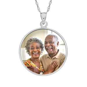 Round with Border Photo Pendant Picture Charm