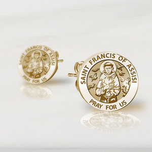 Pair of Saint Francis of Assisi Earrings