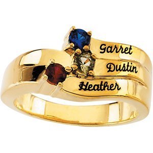3 Stone Mother s Personalized Ring